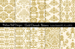 Gold Damask Patterns Product Image 1