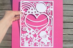 Elephant paper cut SVG  DXF  EPS files Product Image 3