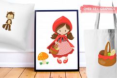 Red Riding Hood graphics and illustrations Product Image 5