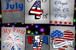 4th of July SVG Files - 4th of July design files Product Image 1