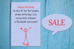 Funny Happy Birthday Card, Greeting card, Interesting Card Product Image 1