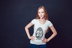 20 Top Girls T-Shirt Mock-Up Product Image 9