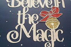Believe in the Magic Papercutting Template Product Image 1