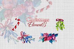 Christmas winter holiday PNG watercolor set Product Image 9