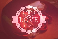 Valentine&#039;s Day Love Vector Badges Logos Product Image 3