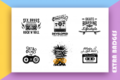 Back to the 90&#039;s. Hand Drawn Icons Product Image 5
