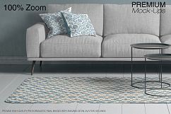 Carpets in Living Room Mockup Set Product Image 3