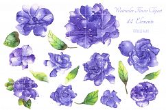 Watercolor Flowers Clipart Wedding Invitation Product Image 2