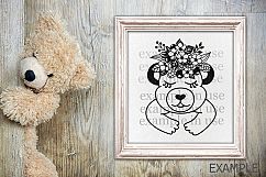 Floral animals Bundle cutting printable templates Product Image 6