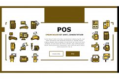 Pos Terminal Device Landing Header Vector Product Image 1