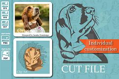 Customized - Stylish cutting file plus clip art from your ph Product Image 1