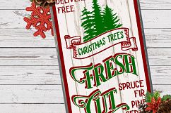 NEW! Farmhouse Christmas Fresh Cut Christmas Trees SVG LL256 Product Image 2