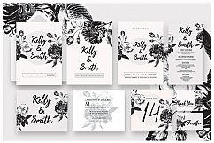 Black Foliage Wedding Invitation As.1 Product Image 1