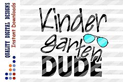 Kindergarten DUDE svg Back to school svg Teacher svg Product Image 2