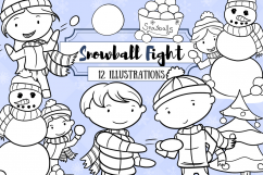 Holiday Snowball Digital Stamps Product Image 1