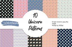 10 Unicorn Themed Seamless Patterns Product Image 1