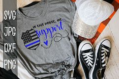 In this house we support, Police, SVG Product Image 1