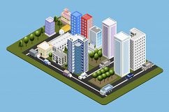 Isometric City Illustration 02 Product Image 1