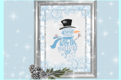 Some GrandMoms Are Worth Melting For Snowman SVG DXF EPS PNG Product Image 2