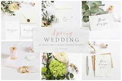 Spring Wedding mockups  &amp; stock photo bundle Product Image 1
