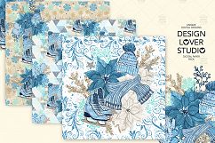 Hello Winter digital paper pack Product Image 4