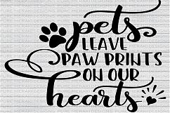 Pets Leave Paw Prints on Our Hearts SVG Product Image 1