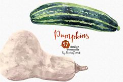Pumpkins Watercolor Illustrations Product Image 4