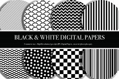 Black and White Digital Papers - P2 Product Image 4