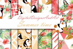 Beach penguins pattern Product Image 1