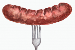 Watercolor BBQ Clip Art Set Product Image 2