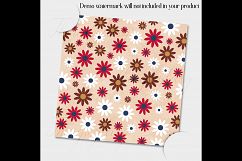 12 Daisy Flower Digital Papers in Vintage Theme Color Product Image 2