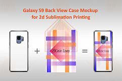 Samsung Galaxy S9 2dCase Design Mockup Back Product Image 1