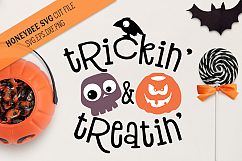 Trickin and Treatin Halloween SVG Cut File Product Image 1