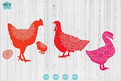 Farm Animal Svg Bundle, Animal Mandala Product Image 2