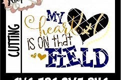 My Heart Is On That Field - Football SVG Cutting File Product Image 2