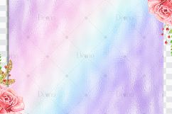 16 Iridescent Magical Unicorn Mermaid Foil Digital Papers  Product Image 4
