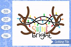 Shine Bright Christmas SVG File Product Image 1
