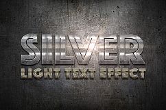 Silver Light Text Effect Product Image 1