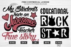 Teacher Life Bundle Designs for T-Shirt, Hoodies, Mugs and more Product Image 4