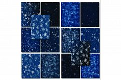 Night Sky Digital Paper - Winter Night Paper Pack Product Image 3