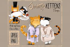 Smitten Kittens | Clip Art illustrations PNG/JPEG Product Image 1