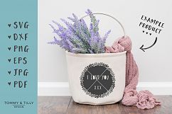 I Love You Wreath - SVG EPS DXF PNG PDF JPG Cutting File Product Image 4