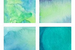 Artistic Aqua Watercolor - Scrapbook Papers Product Image 2