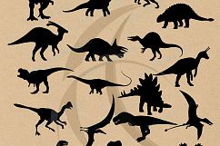 Dinosaurs silhouette svg / dinosaur Clipart, Iron on Transfer, Scrapbooking &amp; Crafts / SVG template / EPS / PNG /animal silhouette / vector Product Image 3