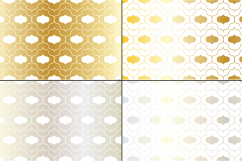 Middle Eastern Patterns Silver Gold Product Image 5