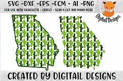 Georgia Cactus SVG Cut File For Silhouette - Cricut Product Image 1