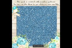 36 Glitter and Solid Color Princess Baby Blue and Baby Pink Product Image 2