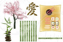 Japan Clipart Set, Asian Illustrations Product Image 7