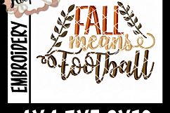 Fall Means Football - Thanksgiving Embroi Product Image 2