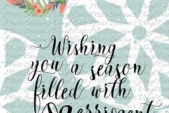 Wishing You a Season of Merryment Svg Product Image 1